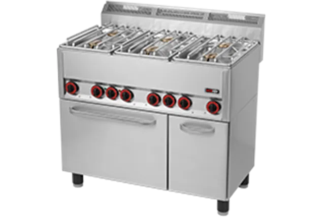 SPT 90 GLS ﻿Kuchnia gazowa z piekarnikiem elektrycznym Red Fox