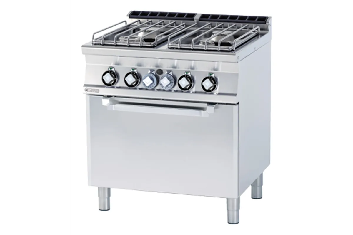 CF4 - 78 GE/P ﻿﻿Kuchnia gazowa z piekarnikiem elektrycznym RM Gastro