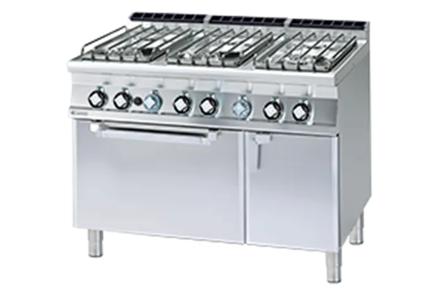 CF6 - 712 GV/P ﻿﻿Kuchnia gazowa z piekarnikiem RM Gastro