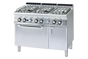 CFV6 - 712 GEV/P ﻿﻿Kuchnia gazowa z piekarnikiem i szafką RM Gastro