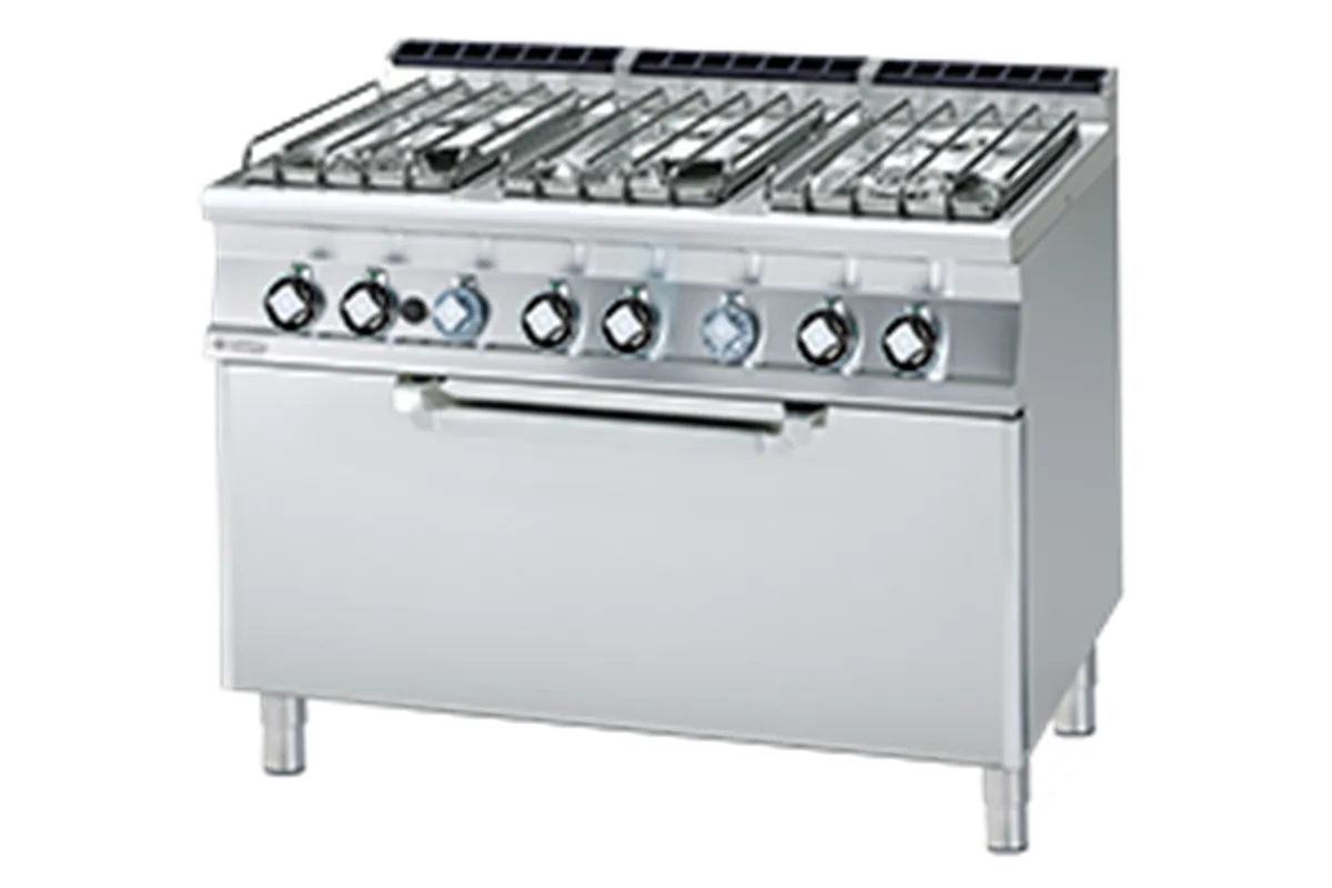 CF6 - 712 G/P ﻿﻿Kuchnia gazowa z piekarnikiem RM Gastro