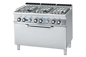 CF6 - 712 GE/P ﻿﻿Kuchnia gazowa z piekarnikiem elektrycznym RM Gastro