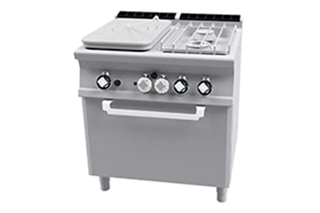 TPF2 - 78 G/P ﻿﻿Kuchnia żeliwna gazowa z piekarnikiem RM Gastro