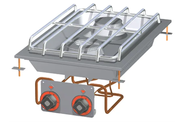 PCD - 64 G ﻿﻿Kuchnia stołowa gazowa RM Gastro