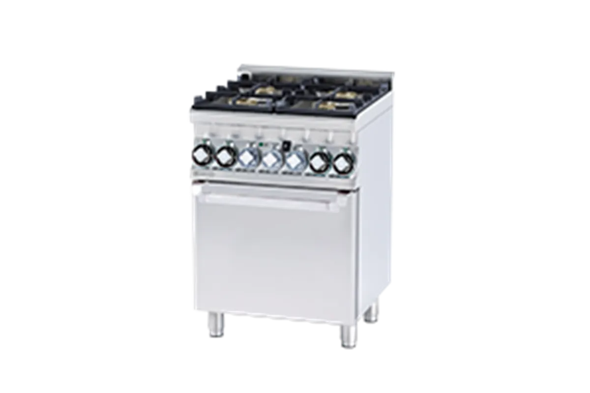 CFM4 - 66 GEM ﻿﻿Kuchnia gazowa z piekarnikiemelektrycznym RM Gastro