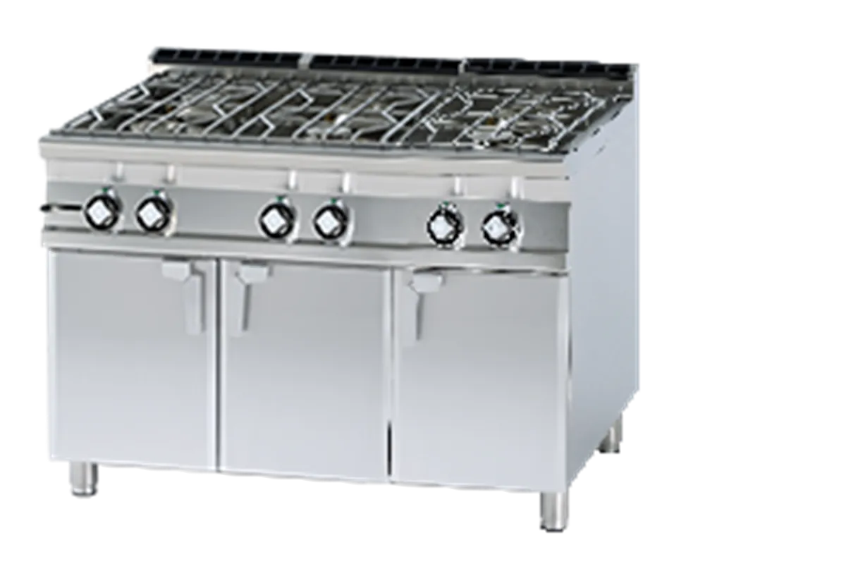 PCA - 712 GP ﻿﻿Kuchnia wodna gazowa z szafką RM Gastro