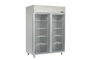 LS - 140 SV ﻿﻿Szafa chłodnicza przeszklona dwudrzwiowa GN 2/1 RM Gastro