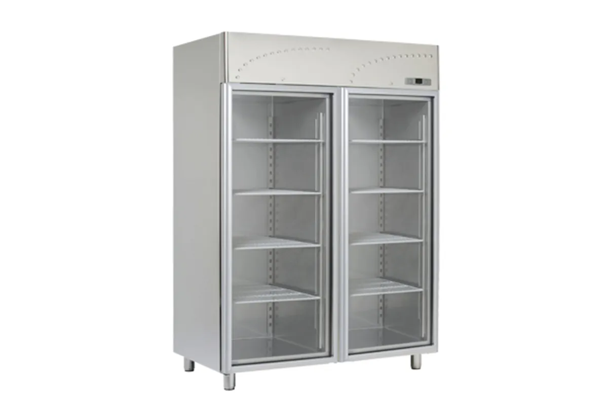 LS - 140 SV ﻿﻿Szafa chłodnicza przeszklona dwudrzwiowa GN 2/1 RM Gastro