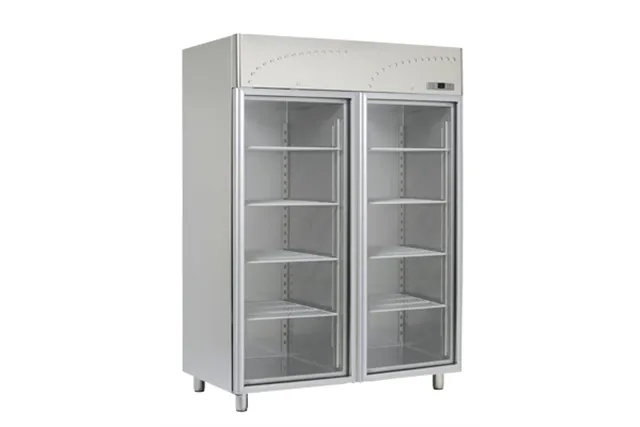 LS - 140 SV ﻿﻿Szafa chłodnicza przeszklona dwudrzwiowa GN 2/1 RM Gastro