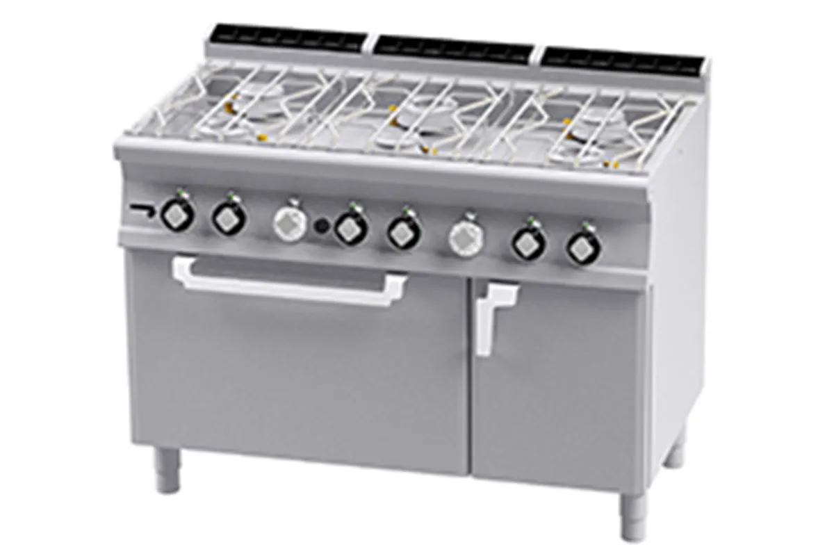 CFA6 - 912 GV ﻿﻿Kuchnia wodna gazowa z piekarnikiem RM Gastro