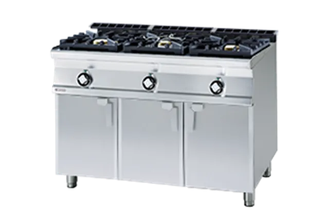 PC3- 712 G ﻿﻿Kuchnia gazowa z szafką RM Gastro