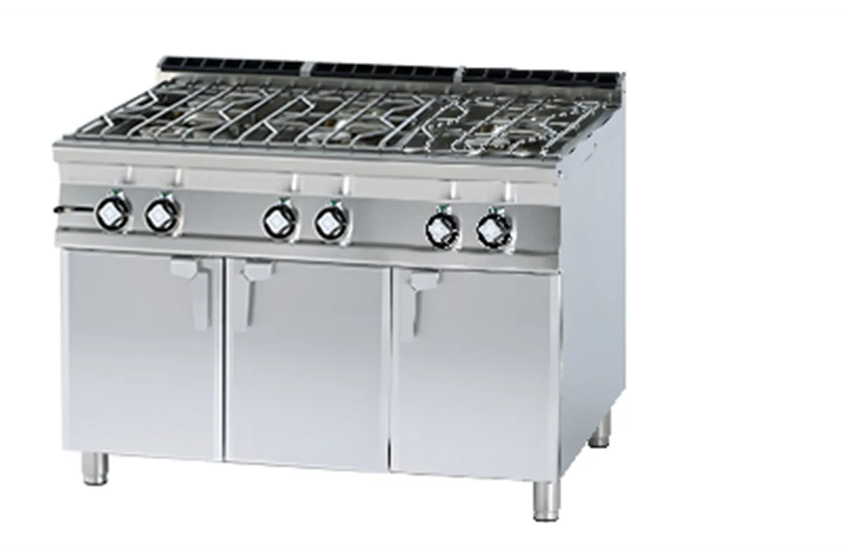 PCA - 912 G ﻿﻿Kuchnia wodna gazowa z szafką RM Gastro