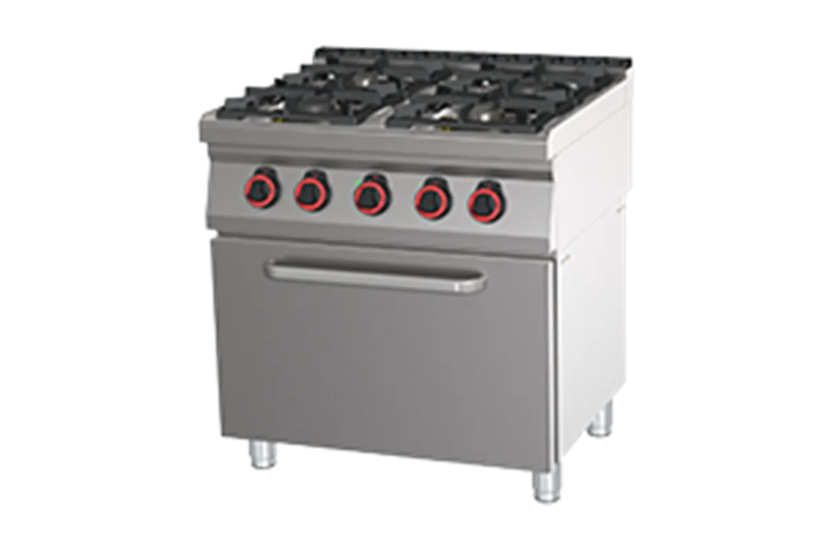 SPT 70/80 11 GE ﻿Kuchnia gazowa z piekarnikiem elektrycznym Red Fox