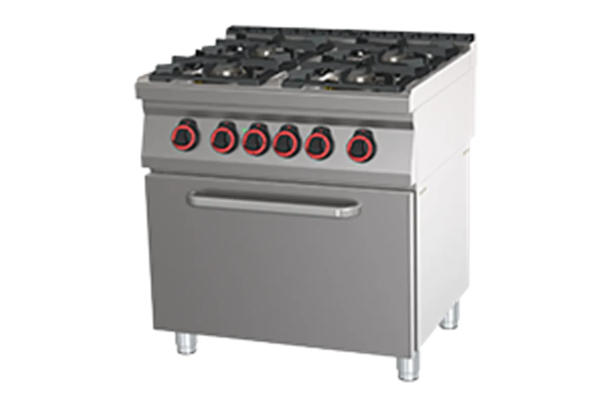 SPT 70/80 21 GE ﻿Kuchnia gazowa z piekarnikiem elektrycznym Red Fox