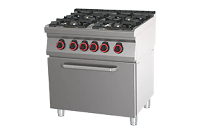 SPT 70/80 21 GE ﻿Kuchnia gazowa z piekarnikiem elektrycznym Red Fox