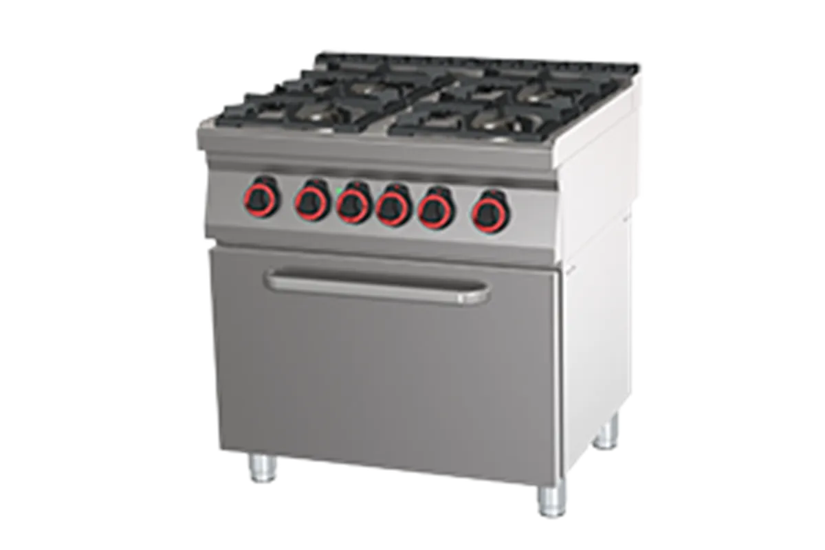 SPBT 70/80 21 GE ﻿Kuchnia gazowa z piekarnikiem elektrycznym Red Fox