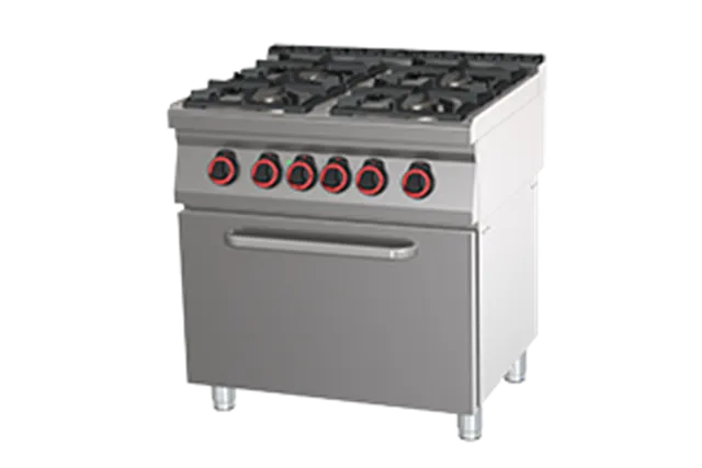 SPBT 70/80 21 GE ﻿Kuchnia gazowa z piekarnikiem elektrycznym Red Fox