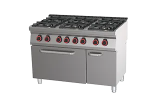 SPBT 70/120 21 GE ﻿Kuchnia gazowa z piekarnikiem elektrycznym Red Fox