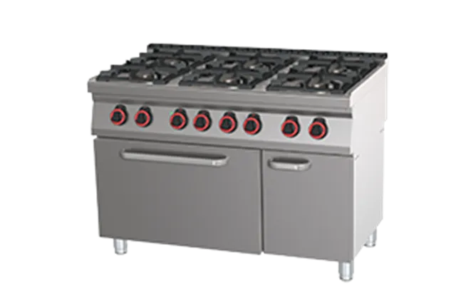 SPBT 70/120 21 GE ﻿Kuchnia gazowa z piekarnikiem elektrycznym Red Fox