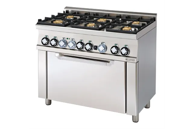 CFM6 - 610 GEM ﻿﻿Kuchnia gazowa z piekarnikiemelektrycznym RM Gastro