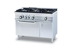 CF3 - 612 GV WOK ﻿﻿Kuchnia gazowa WOK z piekarnikiem RM Gastro