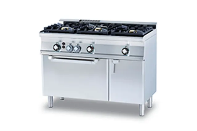 CF3 - 612 GV WOK ﻿﻿Kuchnia gazowa WOK z piekarnikiem RM Gastro