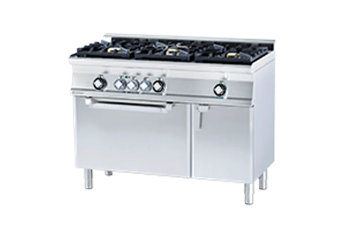 CFM3 - 612 GEMV WOK ﻿﻿Kuchnia gazowa WOK z piekarnikiem elektrycznym RM Gastro