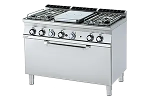 TPF4 - 712 G/P ﻿﻿Kuchnia żeliwna gazowa z piekarnikiem RM Gastro