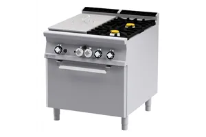 TPFV2 - 98 GE ﻿﻿Kuchnia żeliwna z piekarnikiem elektrycznym RM Gastro