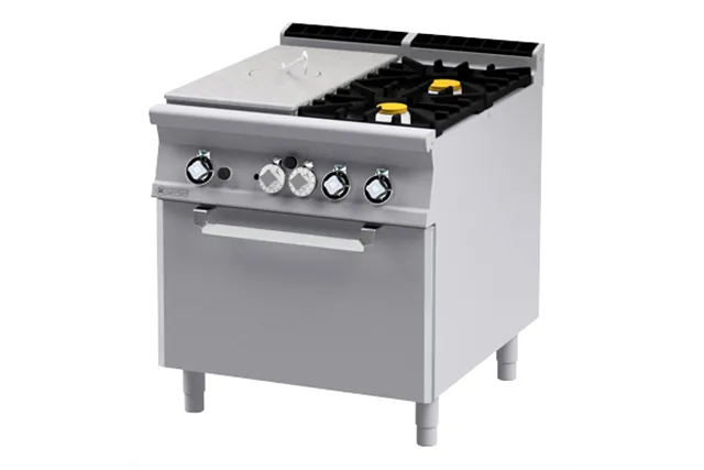 TPFV2 - 98 GE ﻿﻿Kuchnia żeliwna z piekarnikiem elektrycznym RM Gastro