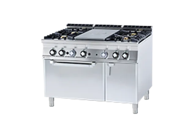 TPF4 - 912 GEV ﻿﻿Kuchnia żeliwna z piekarnikiem elektrycznym RM Gastro