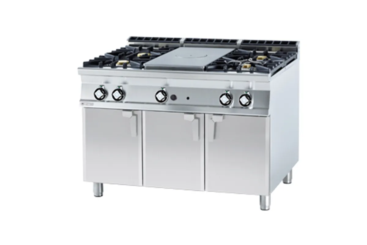 TP4 - 912 G ﻿﻿Kuchnia żeliwna z szafką RM Gastro