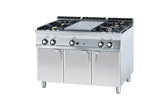 TP4 - 912 G ﻿﻿Kuchnia żeliwna z szafką RM Gastro