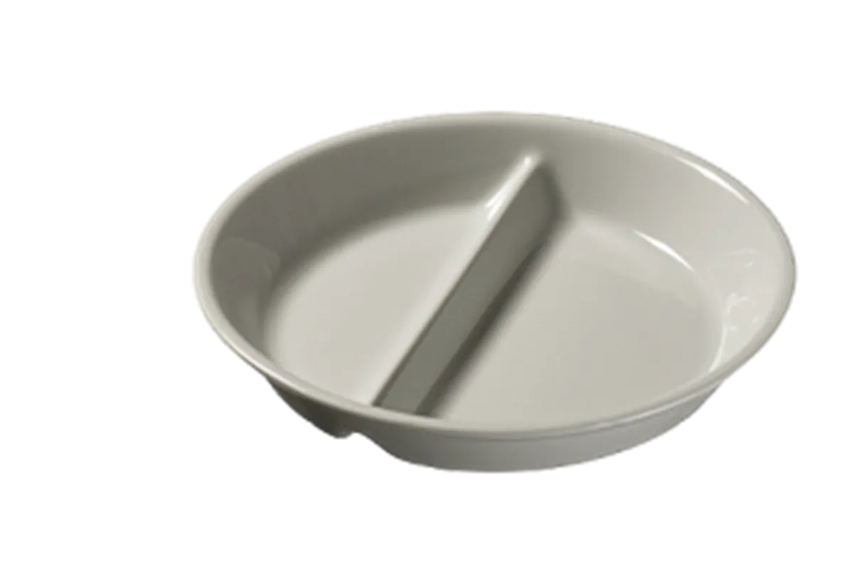 Talerz z melaminy obiadowy, dzielony REDFOX