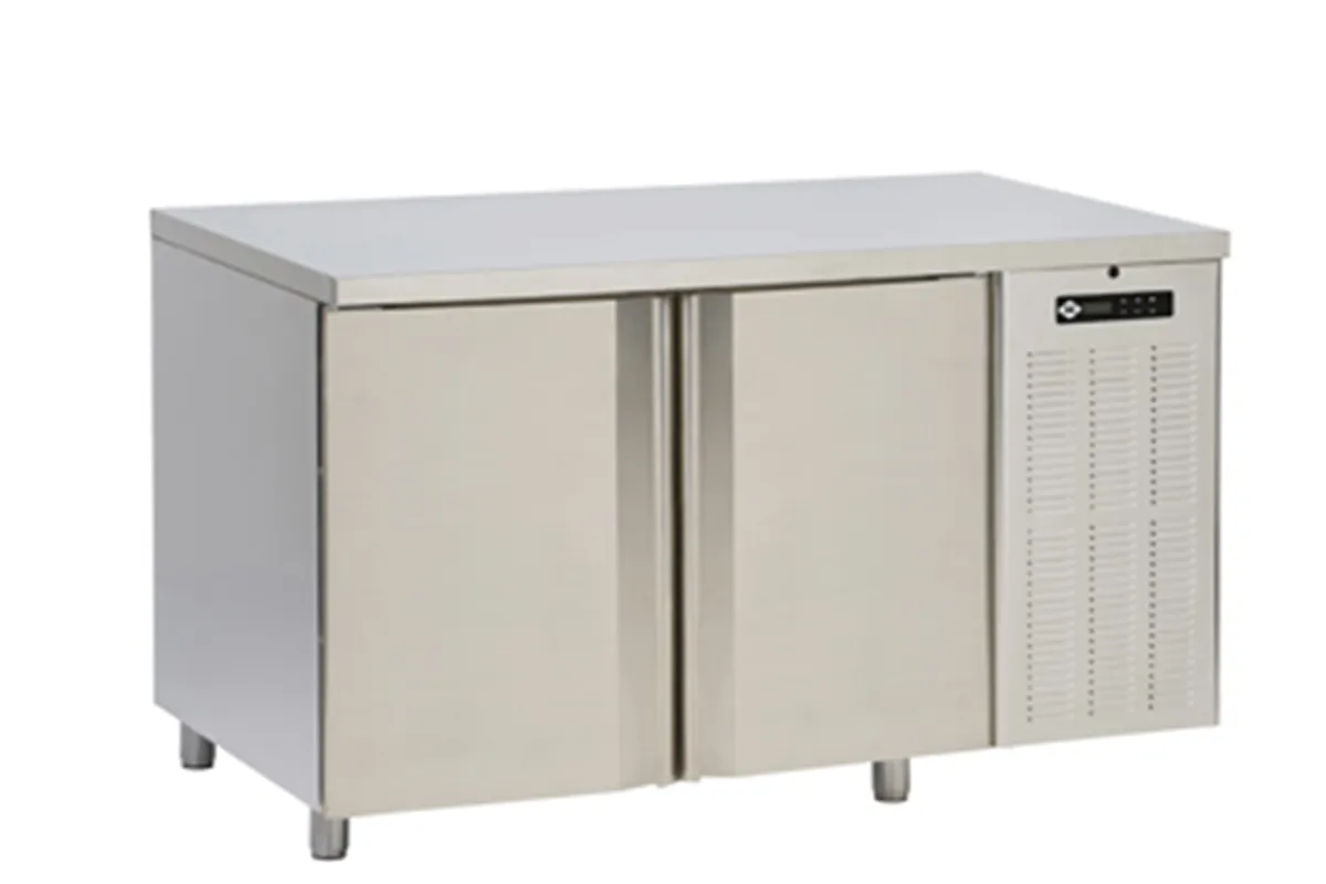 SCH 2D-4Z DSL Stół chłodniczy czteroszufladowy ze zlewem i rantem RM GASTRO