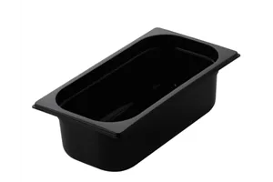 GNPC - 1/1-150 Pojemnik gastronomiczny GN z czarnego poliwęglanu REDFOX