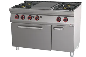 STPT 70/120 21 G Kuchnia z piekarnikiem gazowa REDFOX