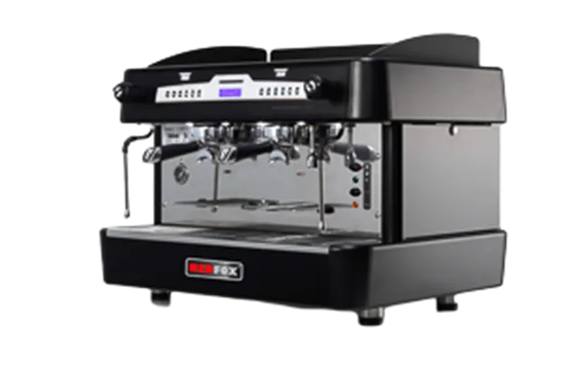 Q 2/B Ekspres do kawy 2-grupowy czarny REDFOX