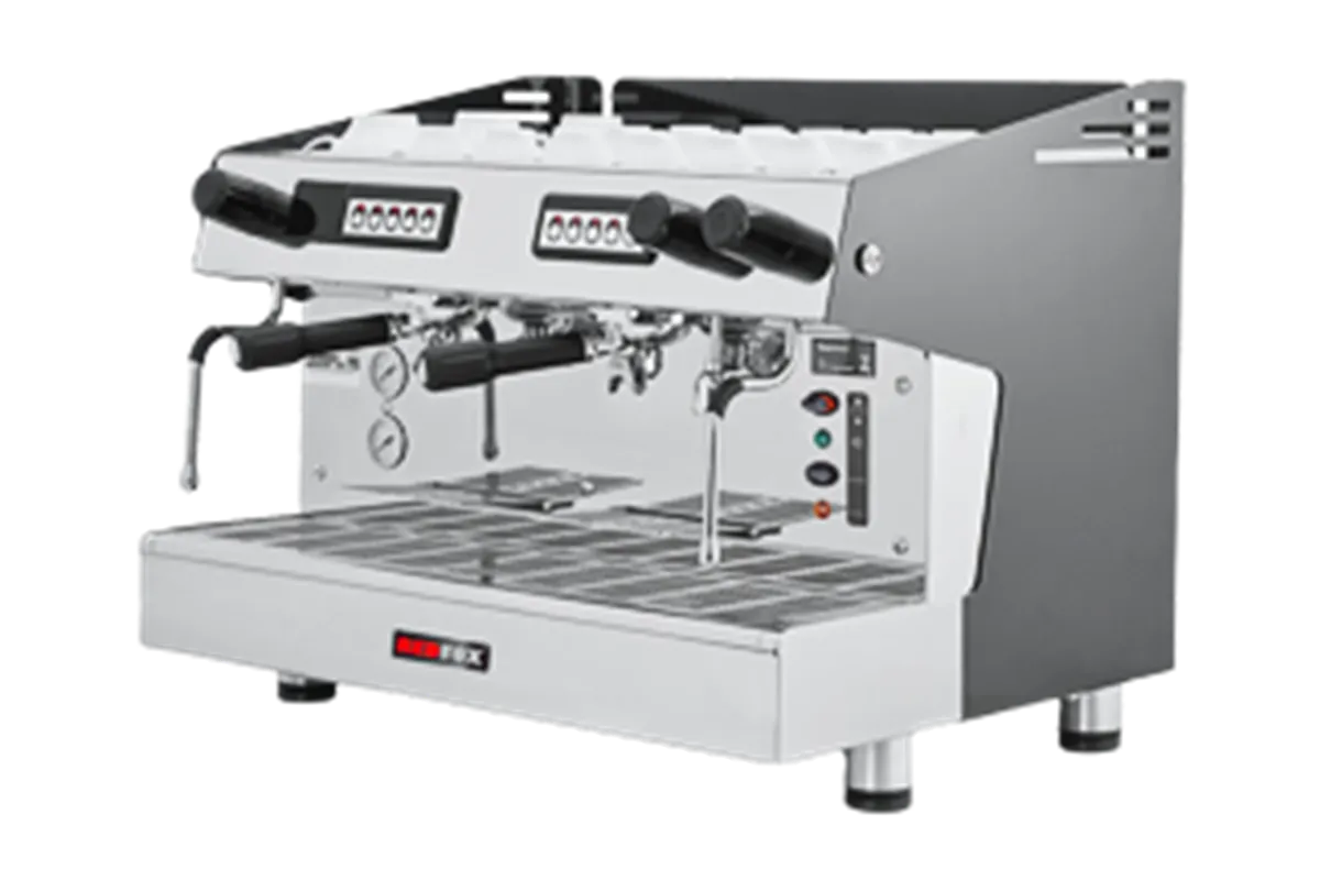 A 2/W Ekspres do kawy 2-grupowy biały REDFOX