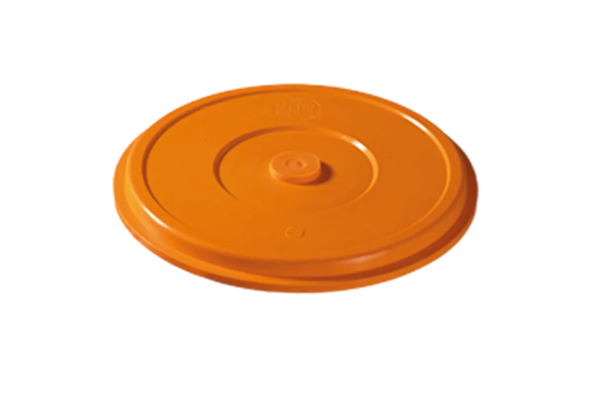 Pokrywka syntetyczna pomarańczowa do talerza obiadowego POWERED BY RM