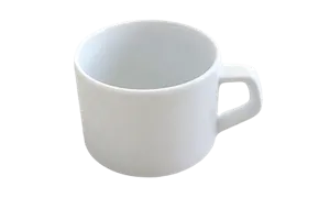 Kubek porcelanowy z rączką POWERED BY RM