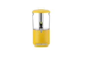 Dyspenser do soków 4 L żółty HENDI UNIQ 425022 – kompaktowy dozownik z rurą chłodzącą