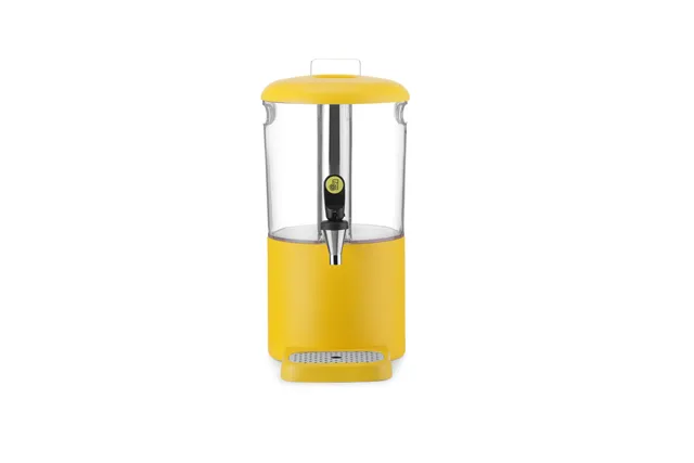 Dyspenser do soków 4 L żółty HENDI UNIQ 425022 – kompaktowy dozownik z rurą chłodzącą