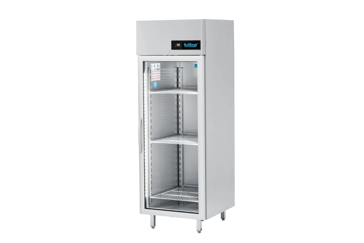 Szafa chłodnicza Linia 690 z drzwiami szklanymi, z oświetleniem LED AHK ON069 00V1 z centralnym chłodzeniem