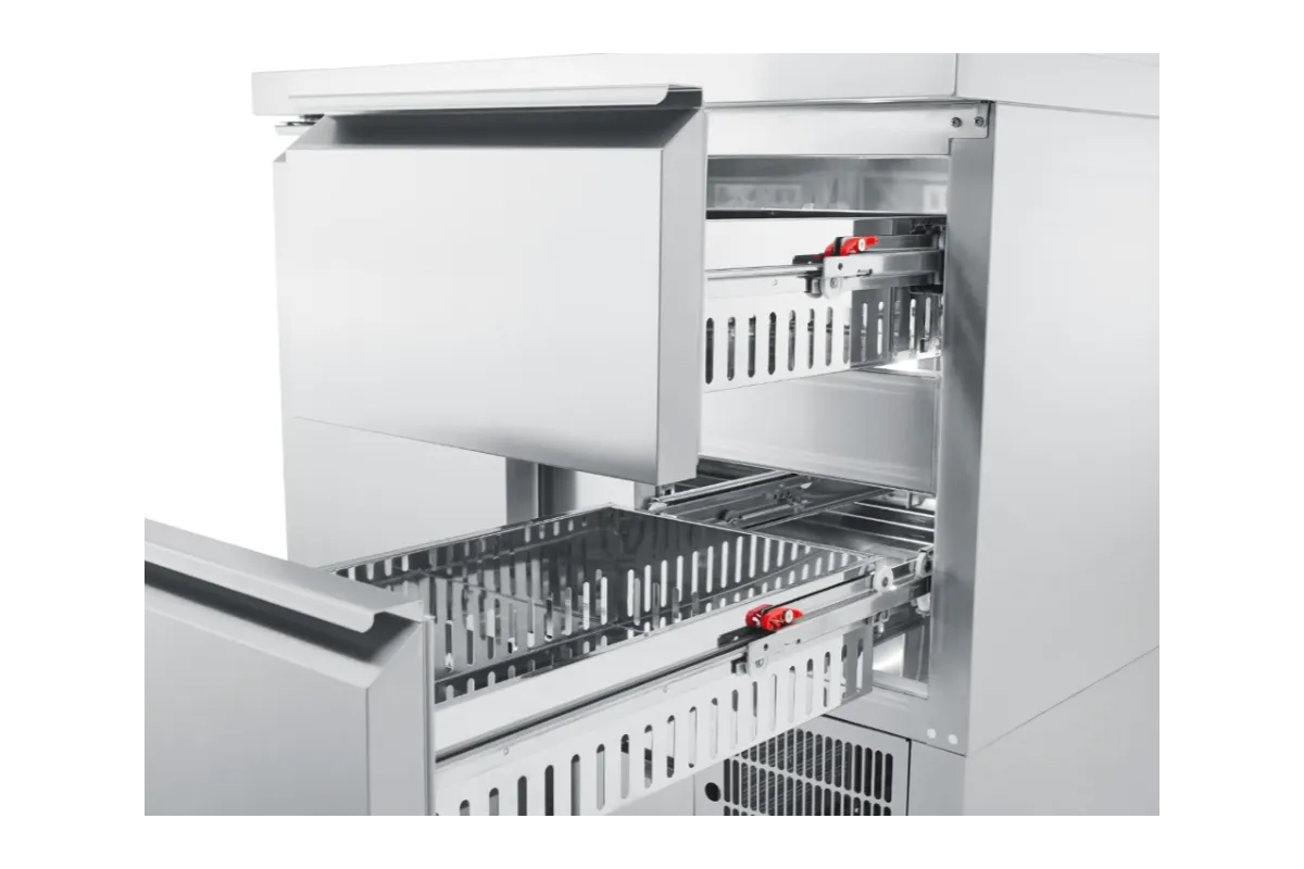 Stół chłodniczy GN 1/1 z własnym chłodzeniem 4 szuflady AKT T0795 4CEV