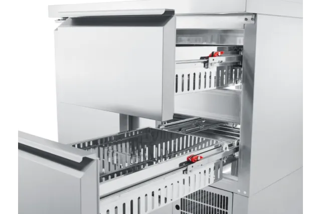 Stół chłodniczy GN 1/1 z własnym chłodzeniem 4 szuflady AKT T0795 4CEV