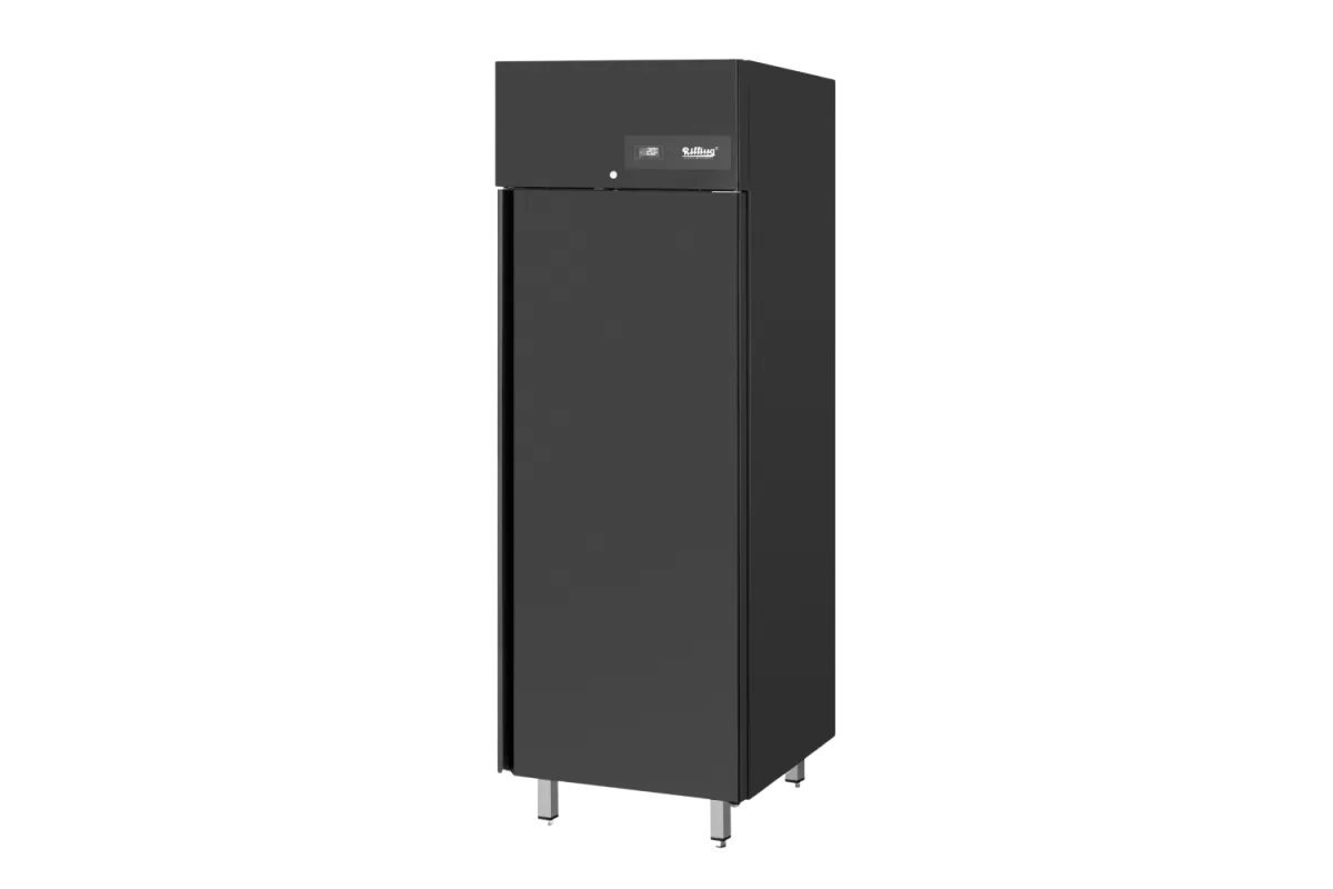 Szafa mroźnicza 1-drzwiowa stal w kolorze czarnym GN 2/1 650 L 7,65 kW 695x810x202 Linia 650 AHK MT065S 001 Rilling