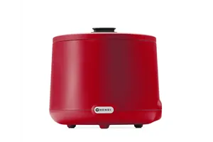 Kociołek do zupy UNIQ 8L czerwony z cyfrową regulacją temperatury Hendi 860571