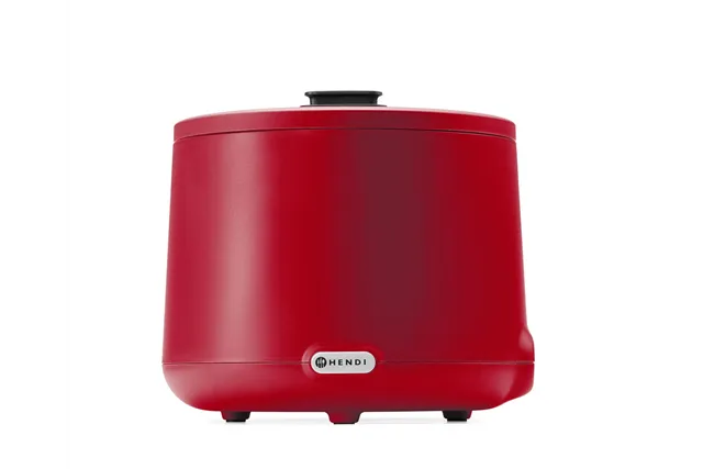 Kociołek do zupy UNIQ 8L czerwony z cyfrową regulacją temperatury Hendi 860571