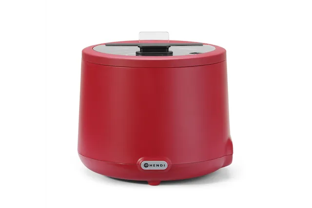 Kociołek do zupy UNIQ 8L czerwony z cyfrową regulacją temperatury Hendi 860571